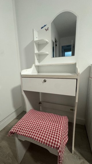 Toeletta per Bambini Bianca con Specchio