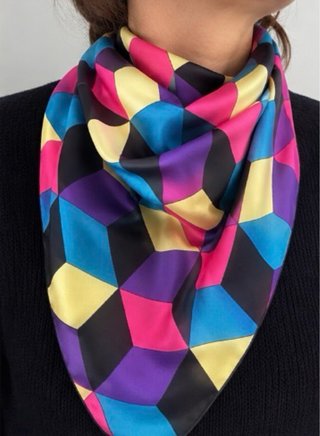 Pañuelo H&M Geométrico Multicolor