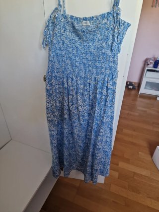 Vestido largo estampado floral