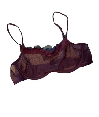 Sujetador Touche granate transparente talla L