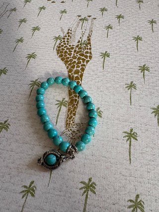 Pulsera de cuentas turquesas