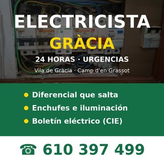 Electricista Gràcia urgente - Cuadros y enchufes
