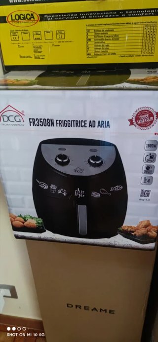 Friggitrice ad Aria DCG FR3508N 1500W