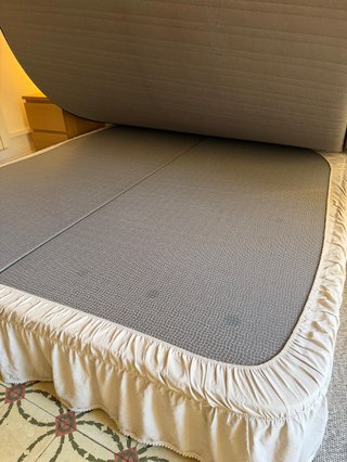 Base somier cama tapizada 90x200 gris Jack Beds