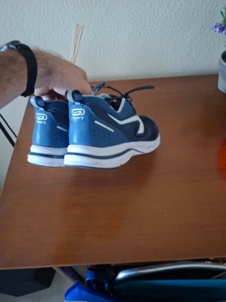 Zapatillas Running Kalenji Talla 47 Azul/Blanco