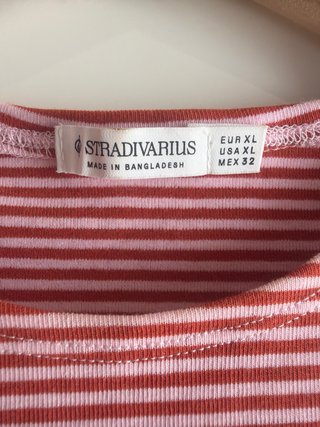 Camiseta de rayas Stradivarius Talla XL