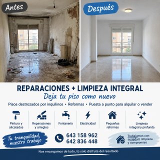 Reforma y limpieza integral