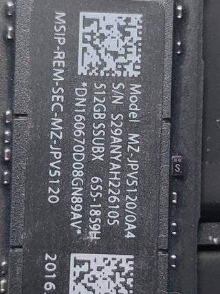 SSD Apple Macbook Pro 512GB