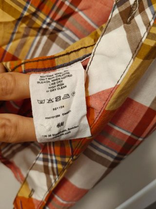 Camisa de cuadros hombre talla M
