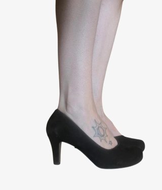 Zapatos de tacón Clarks negros ante