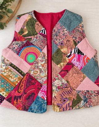 Chaleco Técnica Patchwork Multicolor S/M