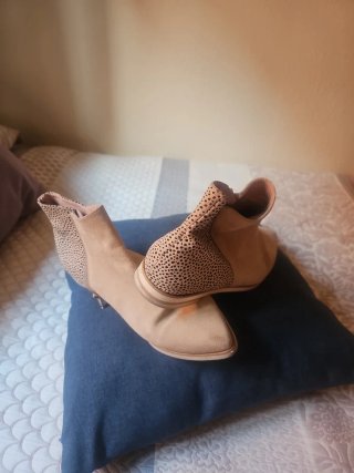 Botines Beige Talla 40