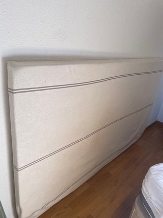 Cabecero de cama 180 tapizado beige (202 cm)