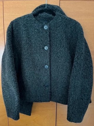 Abrigo Zara efecto pelo gris Talla XS
