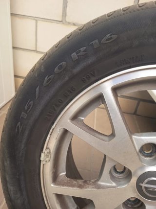 4 ruedas con llanta opel insignia de 16 pulgadas
