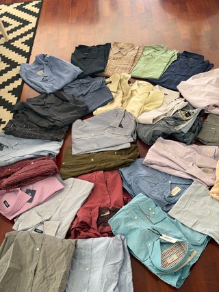 Lote 28 Camisas Manga Larga Hombre