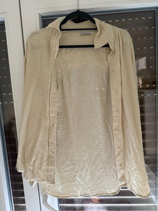 Camisa Zara Beige Talla s