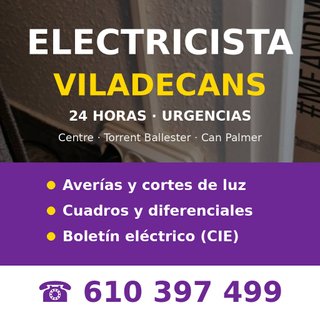 Electricista Viladecans 24h - Averías y cuadros