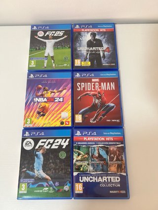 Pacchetto PS4 Pro + 2 Controller + 6 Giochi + Cablaggio