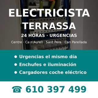 Electricista Terrassa 24h - Urgencias y boletín