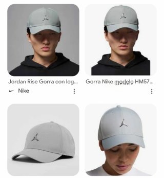 Gorra Jordan Gris Unisex original