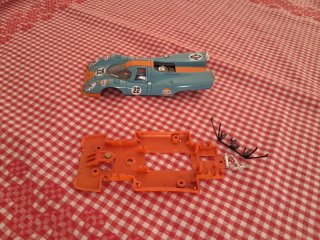 Carrocería y Chasis Scalextric Porsche 917 Gulf