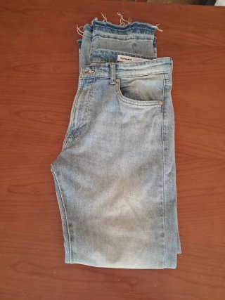 Pantalón vaquero Bershka flared talla 40