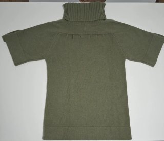Vestido Burberry lana y cachemira  verde militar S