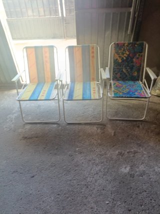 Sedie da campeggio pieghevoli multicolore