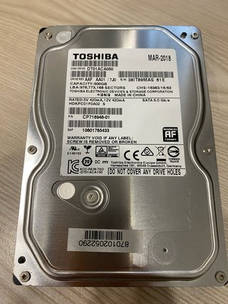 Disco Duro Toshiba 500GB 3.5 DT01ACA050