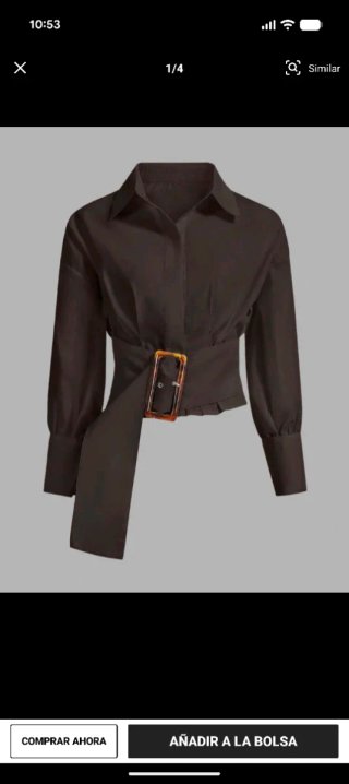 Camisa formal con hebilla