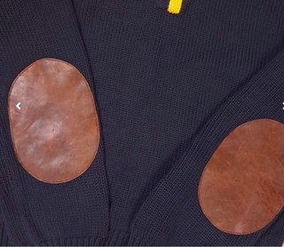 Jersey POLO RALPH LAUREN con coderas de piel (S/M)
