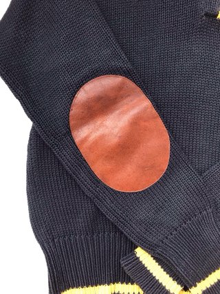 Jersey POLO RALPH LAUREN con coderas de piel (S/M)