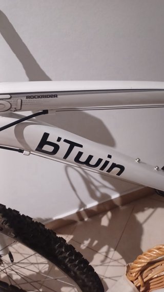 Bicicleta Montaña B'Twin Rockrider 5.1 Blanca