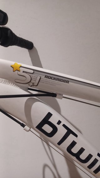 Bicicleta Montaña B'Twin Rockrider 5.1 Blanca