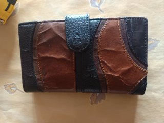 Cartera Billetero Piel Vintage Adapell (Patchwork)
