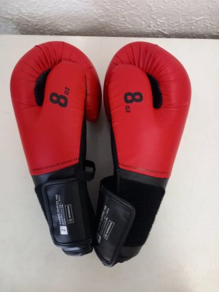 Guantes de Boxeo 8 oz Rojos y Negros