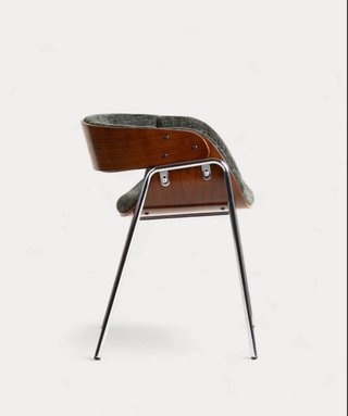 Conjunto 4 sillas comedor madera y metal