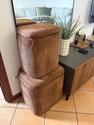 Set 2 Pouf Contenitore Zara Home