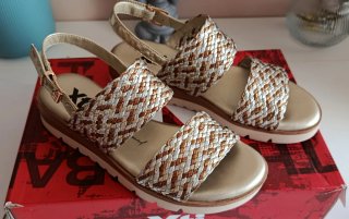 Sandalias Xti Trenzadas Doradas