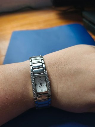 Reloj Radiant Plata y Blanco Mujer