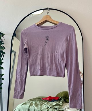 Camiseta manga larga morada