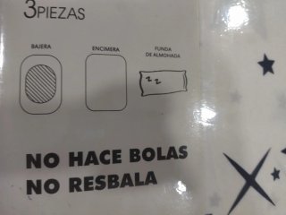 Juego de sábanas para cama de 150 cm