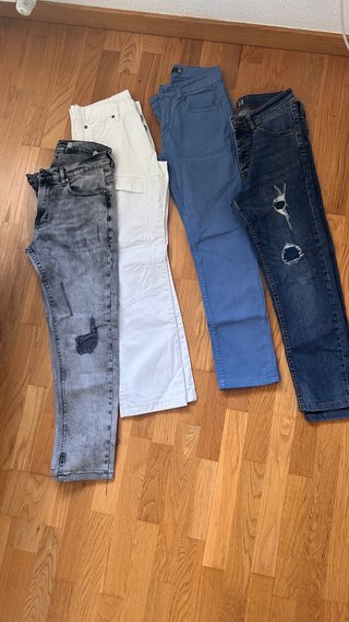 Lote de 4 Vaqueros Caballero Talla 38