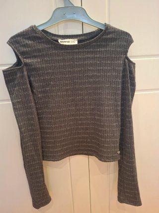 Camiseta Manga Larga Brownie Gris
