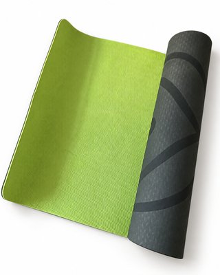 Lote 2 esterillas de yoga y fitness verde y gris