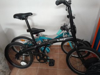 Bicicleta Plegable B-Fold Negra