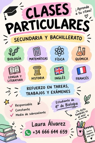 CLASES PARTICULARES ESO Y BACHILLERATO | CIENCIA