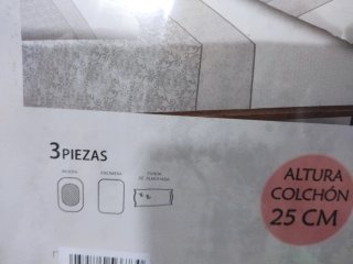 Juego de Sábanas 150cm Algodón Gris azulado