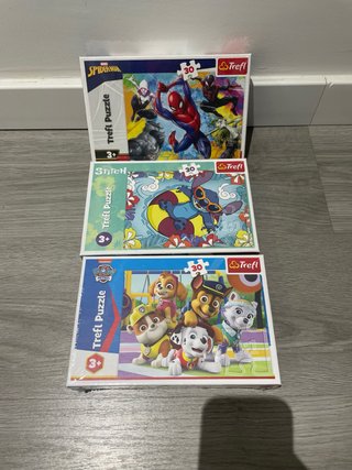 Lote de 3 Puzzles Trefl (30 piezas)